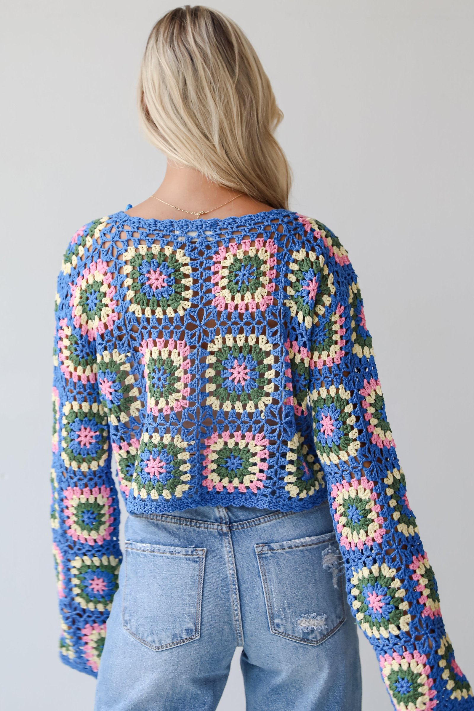 FINAL SALE - Cultivated Coolness Crochet Knit Top