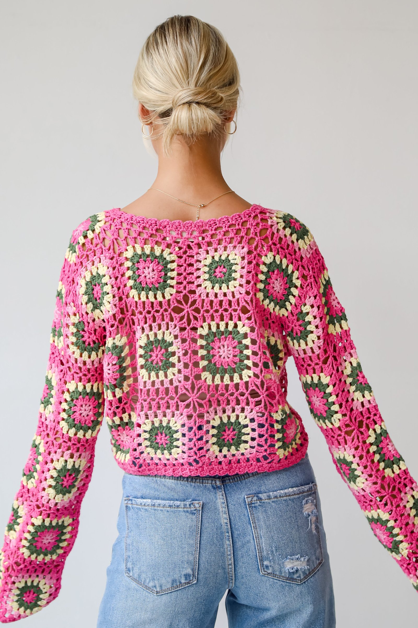 FINAL SALE - Cultivated Coolness Crochet Knit Top